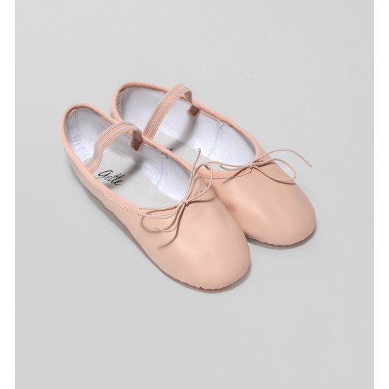Ladies Blossom Leather Full Sole Ballet