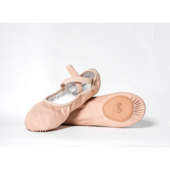GioiaFlex Stretch Canvas Split Sole Ballet-beige