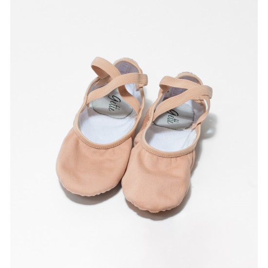 GioiaFlex Stretch Canvas Split Sole Ballet-beige