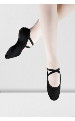 GioiaFlex Stretch Canvas Split Sole Ballet-black