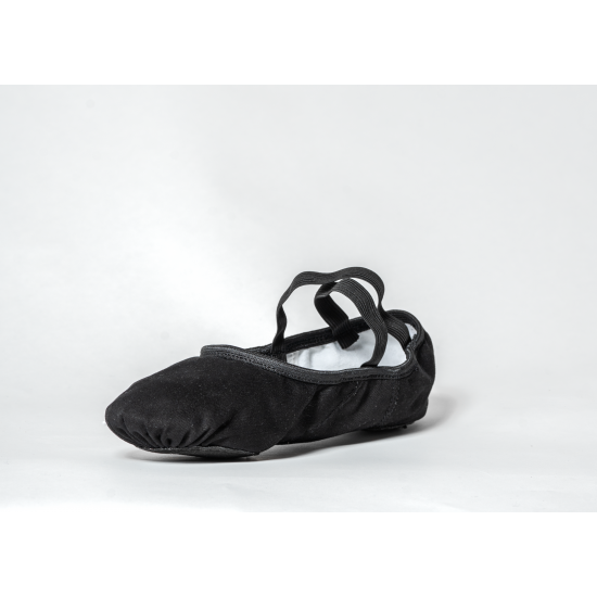 GioiaFlex Stretch Canvas Split Sole Ballet-black