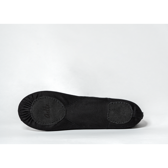 GioiaFlex Stretch Canvas Split Sole Ballet-black