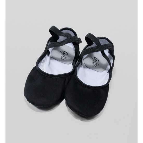 GioiaFlex Stretch Canvas Split Sole Ballet-black