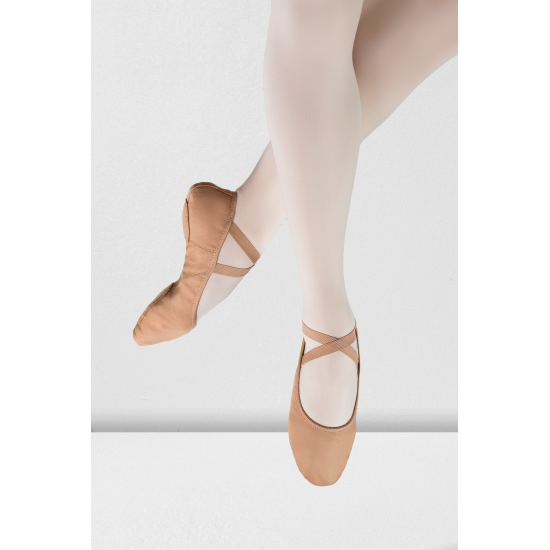 GioiaFlex Stretch Canvas Split Sole Ballet-tan