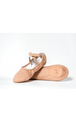 GioiaFlex Stretch Canvas Split Sole Ballet-tan