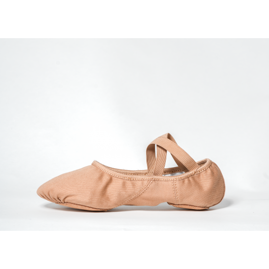 GioiaFlex Stretch Canvas Split Sole Ballet-tan