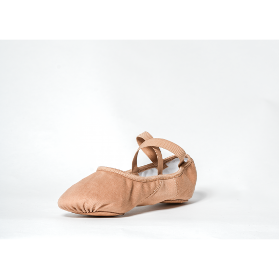 GioiaFlex Stretch Canvas Split Sole Ballet-tan