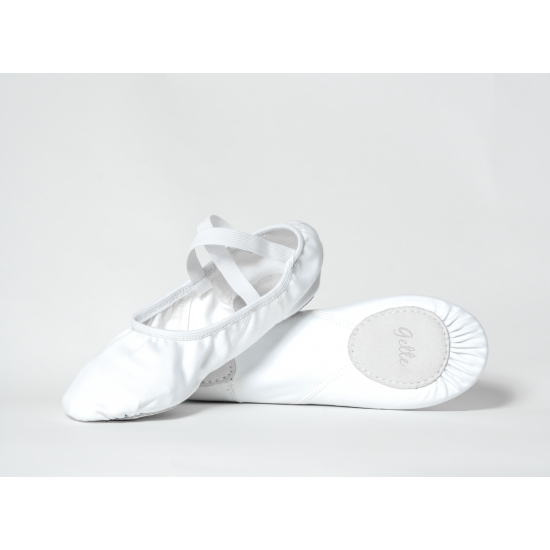 GioiaFlex Stretch Canvas Split Sole Ballet-white