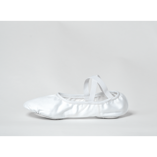GioiaFlex Stretch Canvas Split Sole Ballet-white