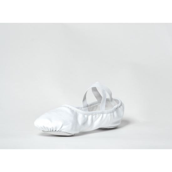 GioiaFlex Stretch Canvas Split Sole Ballet-white