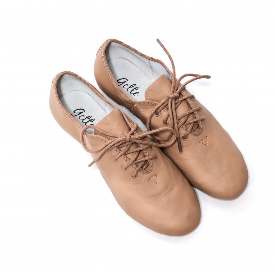 Jaxo Leather Lace-up Jazz-Tan-suede