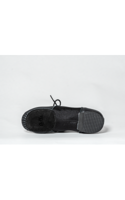 Junto Leather Neoprene Lace-up Jazz-Black