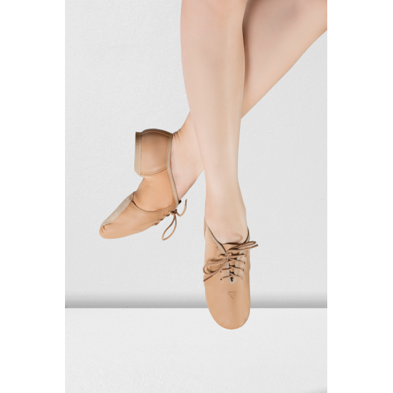 Junto Leather Neoprene Lace-up Jazz-Tan