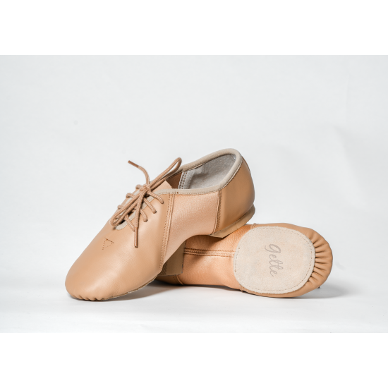 Junto Leather Neoprene Lace-up Jazz-Tan
