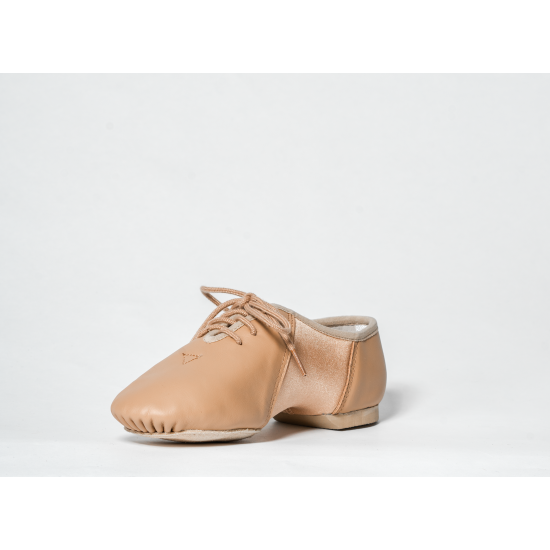 Junto Leather Neoprene Lace-up Jazz-Tan